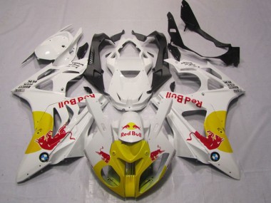 Carenados Moto BMW S1000RR 2009-2014 - Blanco Amarillo Rojo Bull
