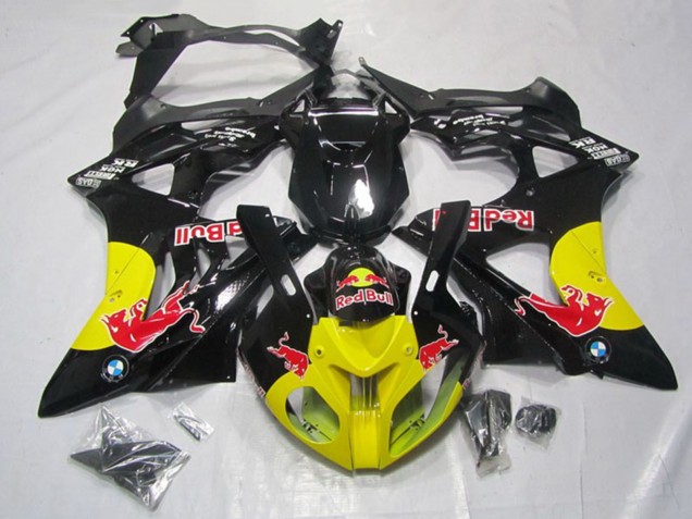 Carenados Moto BMW S1000RR 2009-2014 - Negro Brillante Amarillo Rojo Bull