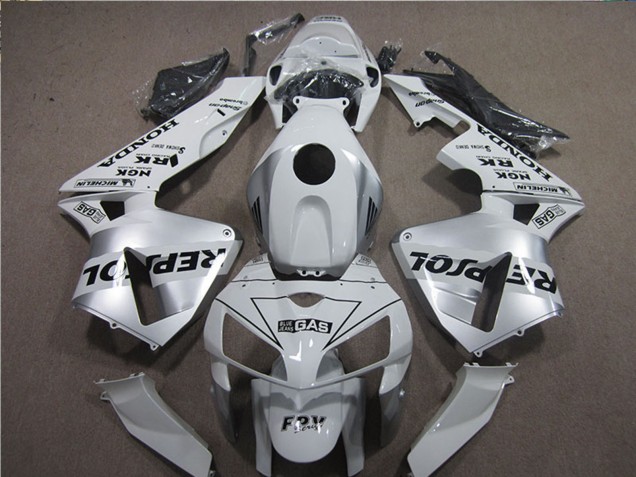 Carenados Moto Honda CBR600RR 2005-2006 - Blanco Negro Repsol
