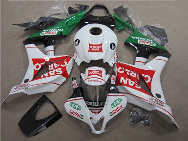 Carenado Moto Honda CBR600RR 2007-2008 - Blanco Rojo Verde San Carlo