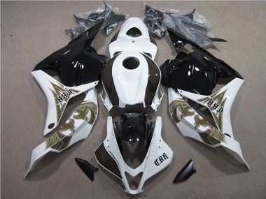Kits Carenados Moto Honda CBR600RR 2009-2012 - Blanco Negro Brillante