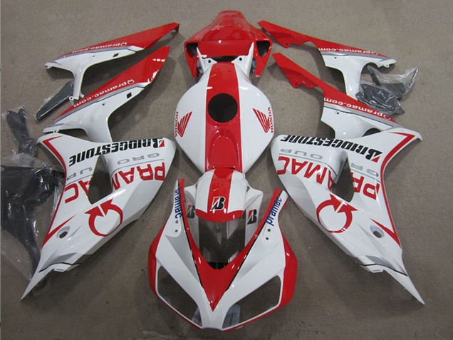 Carenados Moto Honda CBR1000RR 2006-2007 - Blanco Rojo Pramac Bridgestone