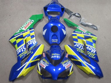 Carenados Moto Honda CBR1000RR 2004-2005 - Azul Amarillo Verde Telefumica MoviStar Castrol