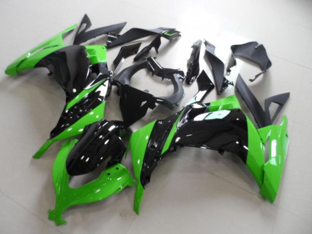 Carenado Moto Kawasaki ZX300R 2013-2018 - Verde Negro Brillante