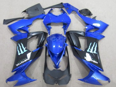 Carenados Moto Kawasaki ZX10R 2008-2010 - Azul Negro Monstruo