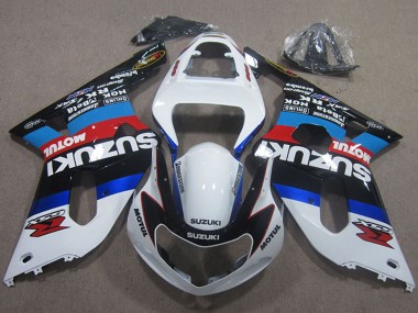 Carenados Moto Suzuki GSXR 600 2001-2003 - Blanco Azul Rojo Negro Motul