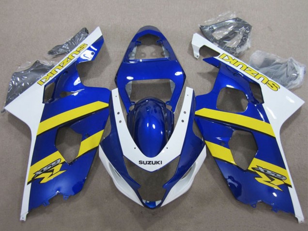 Carenados Moto Suzuki GSXR 600 2004-2005 - Azul Blanco Amarillo