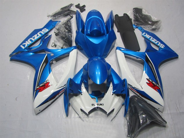 Carenado Moto Suzuki GSXR 600 2006-2007 - Blanco Azul Rojo