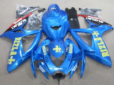 Carenados Moto Suzuki GSXR 600 2006-2007 - Azul Oro Rojo Rizla