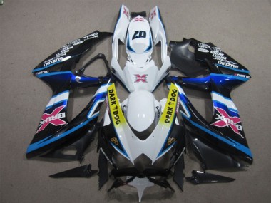 Carenados Moto Suzuki GSXR 600 2008-2010 - Blanco Azul Negro Amarillo Dark Dog Rosa X