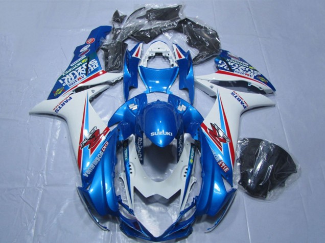 Carenados Moto Suzuki GSXR 600 2011-2024 - Azul Blanco