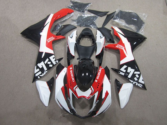 Carenados Moto Suzuki GSXR 600 2011-2024 - Negro Rojo Blanco