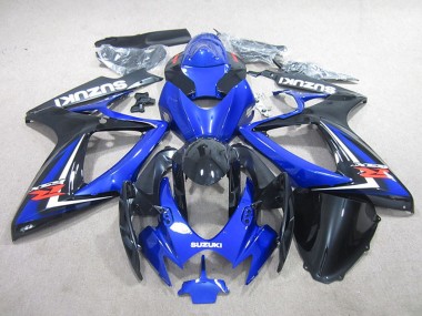 Carenados Moto Suzuki GSXR 750 2006-2007 - Azul Negro Brillante