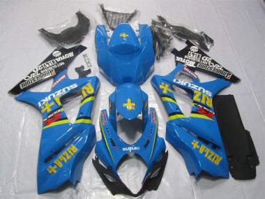 Carenado Moto Suzuki GSXR 1000 2007-2008 - Azul Oro Negro Rizla