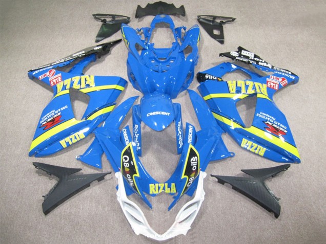 Carenados Moto Suzuki GSXR 1000 2009-2016 - Azul Amarillo Rizla Q8 Oils
