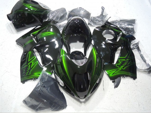Carenados Moto Suzuki GSXR 1300 Hayabusa 1996-2007 - Negro Brillante Verde