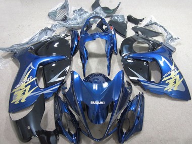Carenados Moto Suzuki GSXR 1300 Hayabusa 2008-2020 - Azul Blanco Oro Calcomanía