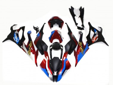 Carenados Moto BMW S1000RR 2019-2022 - Negro Azul Rojo Oro EstiloCarrera