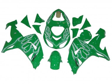 Carenados Moto Kawasaki ZX10R 2006-2007 - Verde Blanco Llama