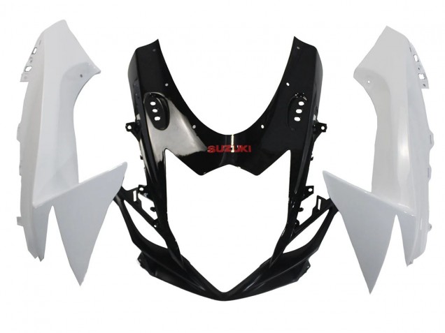 Carenados Moto Suzuki GSXR 600/750 2011-2024 - Blanco Negro Brillante