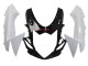 Carenados Moto Suzuki GSXR 600/750 2011-2024 - Blanco Negro Brillante
