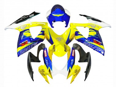 Carenados Moto Suzuki GSXR 600/750 2006-2007 - Blanco Azul Amarillo Corona Alstare