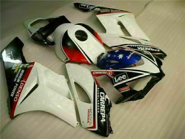 Plástico Honda CBR 1000 RR 04-05 - Blanco Negro Plástico Honda CBR 1000 RR 04-05 - Blanco Negro